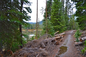 Trail along Devils Lake